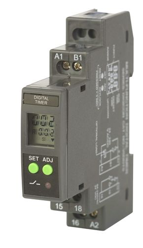 Relé temporizador digital - 24 - 240 V - General Industrial Controls (P) Ltd. - multifuncional / para trilho DIN