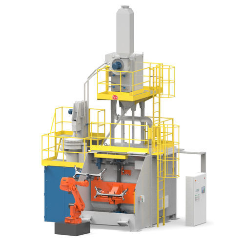Máquina de shot peening para metais - Cym Materiales - robótica / com carregamento / vertical