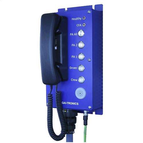 Interfone de áudio - IP-TRAIN-COMMS - GAI-TRONICS - de parede