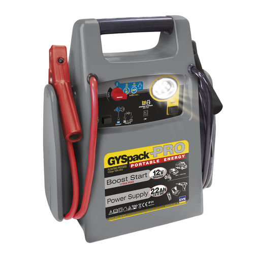 Carregador de bateria com auxiliar de partida para moto - GYSPACK PRO - GYS - para carros / 12 V / de chumbo-ácido