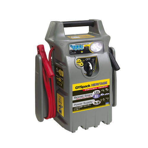 Carregador de bateria com auxiliar de partida para moto - GYSPACK HERITAGE 6/12 - GYS - para carros / 12 V / de chumbo-ácido