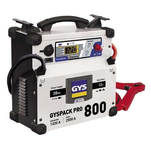 Carregador de bateria com auxiliar de partida para moto - GYSPACK PRO 800 - GYS - para carros / 12 V / de chumbo-ácido