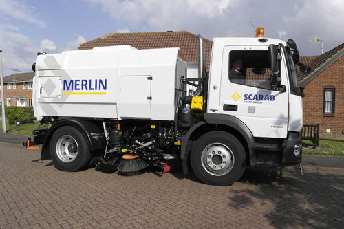Varredeira mecânica a diesel - Merlin - Scarab Sweepers - para via pública