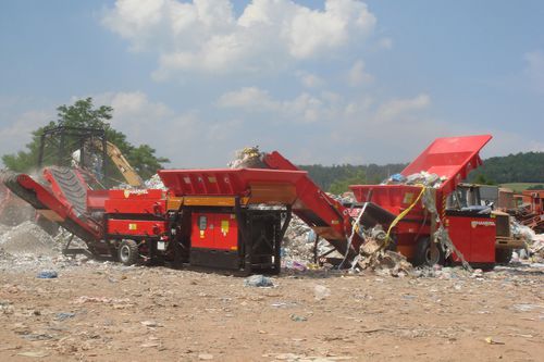 Linha de reciclagem de metais - HAMMEL Recyclingtechnik GmbH - para pneus usados / para resíduos de construção civil / para separação de metais