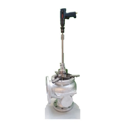 Máquina lapidadora para válvula de macho esférico - POLIR C12 - Ventil Test Equipment BV