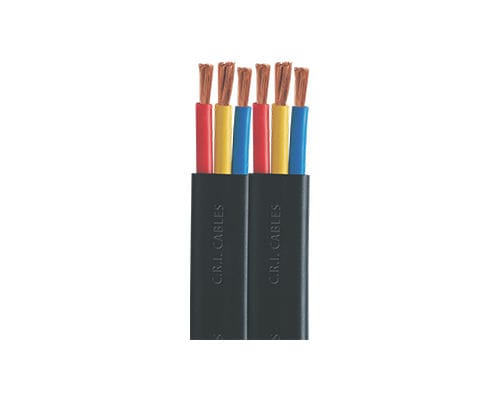 Cabo de alimentação - FLAT CABLES - C.R.I. Pumps - multicoaxial / isolado / à prova de água