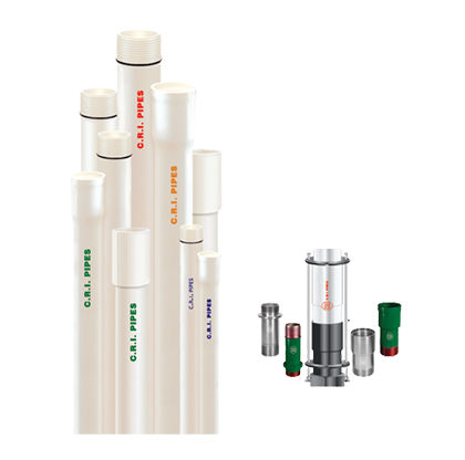 Tubo rígido para água potável - UPVC - C.R.I. Pumps - em polímero / em borracha / para construção civil
