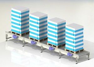 Transportador de rolos - Webster Griffin Ltd - de movimentação / modular / automático
