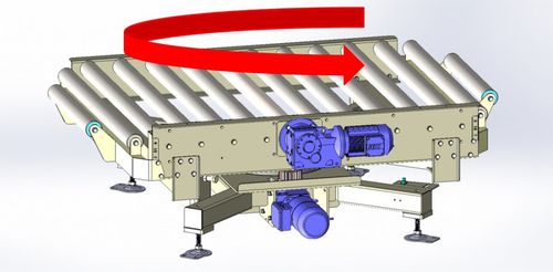 Transportador de rolos - Webster Griffin Ltd - de corrente / modular / de paletes
