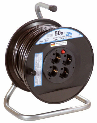 Enrolador de cabos - H05VV-F 3G1,5 - as - Schwabe GmbH - manual / transportável
