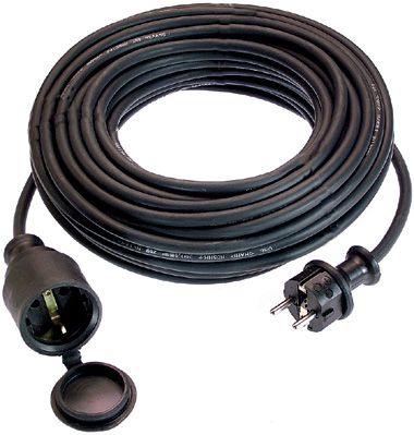 Extensão elétrica flexível - 16 A, 250 V, 5 - 50 m - as - Schwabe GmbH - em borracha