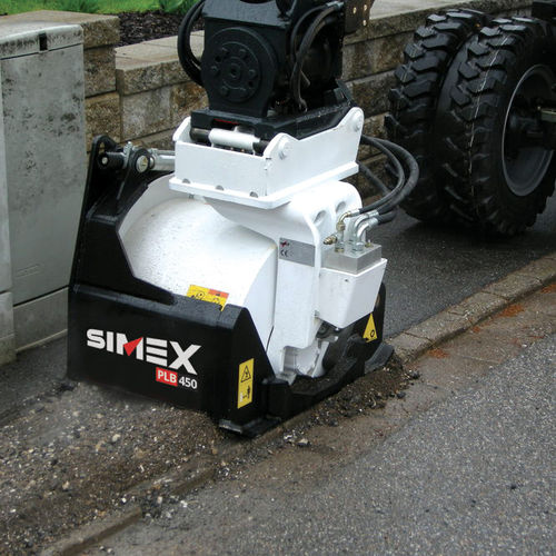 Plaina desengrossadeira de piso - PLB 450 - Simex S.r.l - para escavadeira