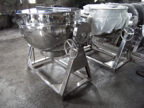 Caldeirão industrial para a indústria farmacêutica - ZHEJIANG XINGSHENG MACHINERY CO.,LTD - em aço inoxidável / reclinável