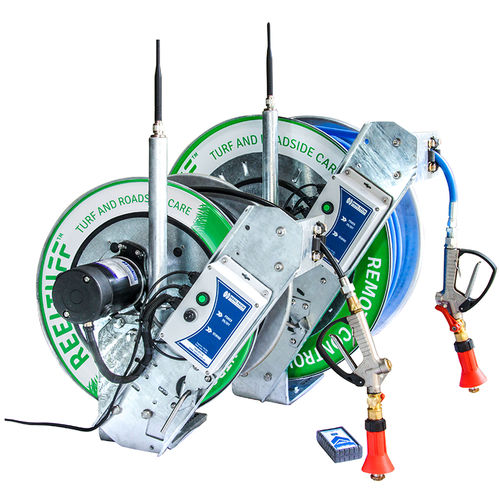 Enrolador de mangueira - Reel Tuff™ - SPRAY NOZZLE ENGINEERING - motorizado / para uso intensivo / para construção civil