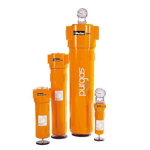 Filtro de gás - TGA series - Parker Gas Separation and Filtration Division EMEA - de cartucho / de pressão / industrial