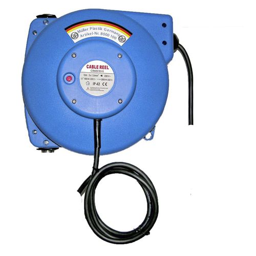 Enrolador de cabos - 8000 Series - Müller Plastik GmbH - retrátil / com suporte de montagem / para instalação na parede