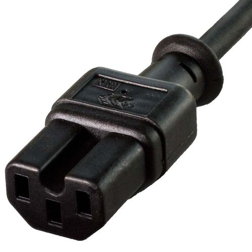 Conector tomada - W7A-1 C15 - Müller Plastik GmbH - de alimentação elétrica / sobreinjetado / reto