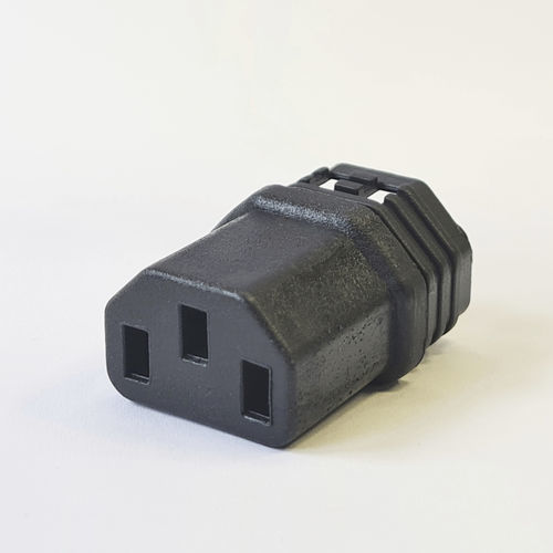 Conector de inserção fêmea - C13 - Müller Plastik GmbH - 2 polos / com aterramento / para tomada de corrente