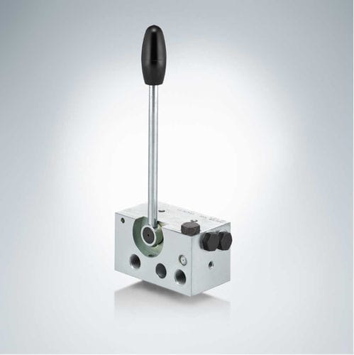 Válvula direcional hidráulica tipo poppet - VH series - HAWE Hydraulik SE - com alavanca