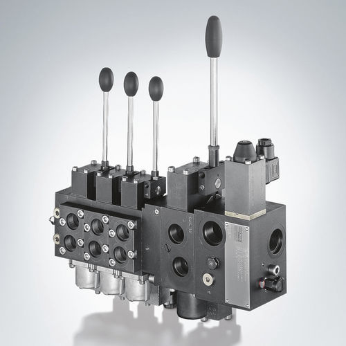 Válvula direcional hidráulica spool - PS series - HAWE Hydraulik SE - de acionamento manual / eletro-hidráulica / proporcional