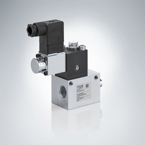 Válvula com acionamento elétrico - SE series - HAWE Hydraulik SE - de controle de vazão / redutora de pressão / dosadora