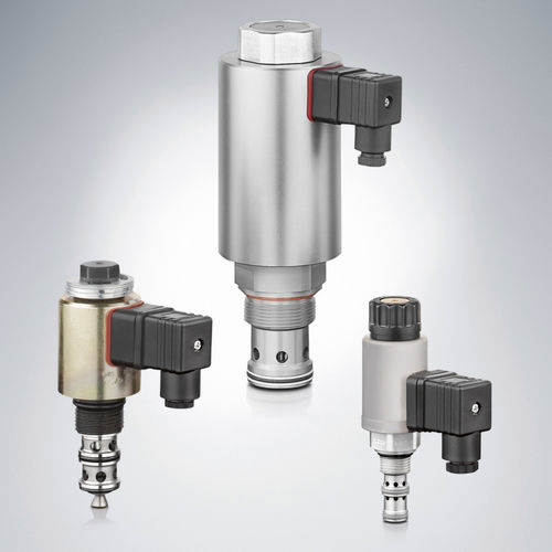 Válvula direcional hidráulica tipo poppet - BVE series - HAWE Hydraulik SE - acionada por solenoide / de 2/2 vias / 3/2 vias