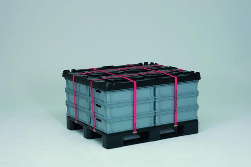 Palete em plástico - P1210 series - Engels Manutention et Environnement - Euro / de acondicionamento / com tampa