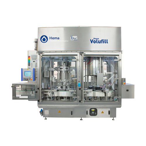 Envasadora/tampadora automática - Volufill - Hema Filling - de frascos / monobloco / rotativa