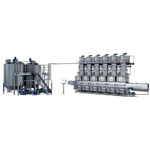 Linha de produção de queijo de massa dura - Casomatic system SC7 - Tetra Pak - automática