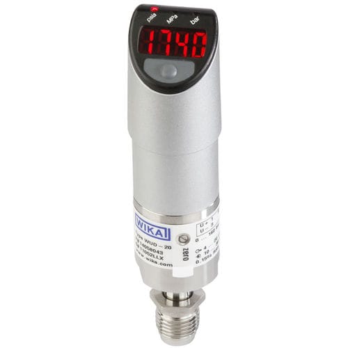 Sensor de pressão de vácuo - WUD-2 series - WIKA Alexander Wiegand SE & Co. KG - de filme fino / digital / de 3 fios