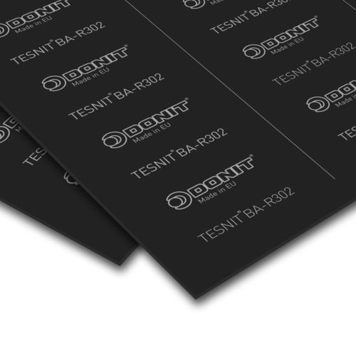 Papelão hidráulico em grafite - TESNIT® BA-R302 - DONIT TESNIT, d.o.o. - em aço / em NBR / em PTFE