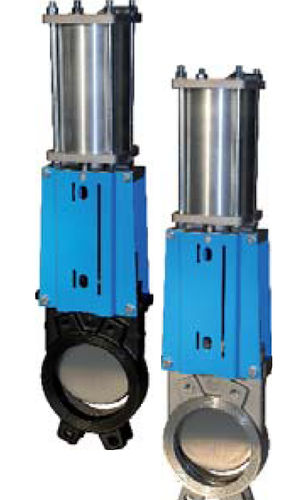 Válvula de guilhotina - END-Armaturen GmbH & Co. KG - com acionamento pneumático / de corte / de ventilação de silo