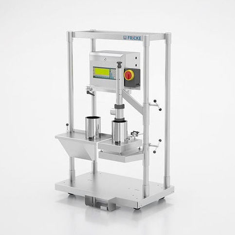 Envasadora semiautomática - EFS 10 - FRICKE Abfülltechnik GmbH & Co. KG - para diversos tipos de recipientes / para latas / canister