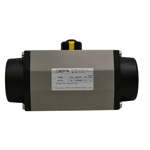 Atuador pneumático - AP series - GEFA Processtechnik - rotativo / tipo pinhão e cremalheira / de dupla ação