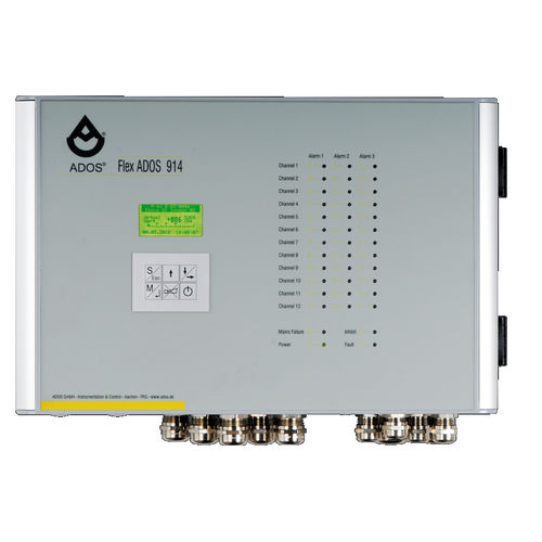 Central de detecção de gás com display LCD - FlexADOS 914 MED - ADOS GmbH, Mess- und Regeltechnik - multicanais