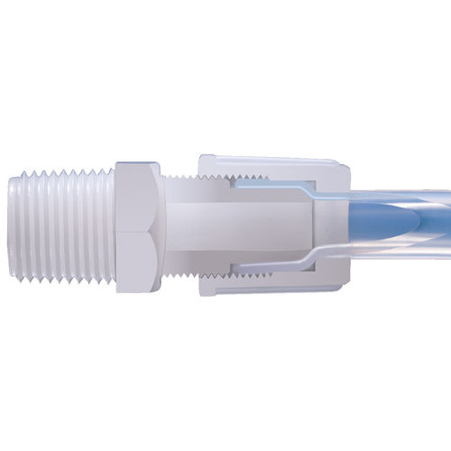 Conector de tubos em T - 1D - EM-Technik GmbH - cruzeta / tipo joelho / em material plástico