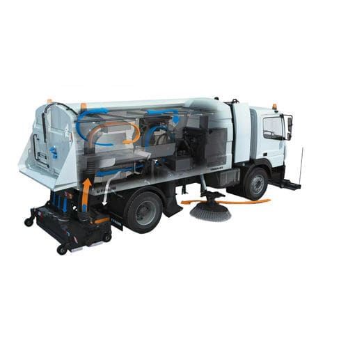 Varredeira com aspiração montada em caminhão - TERRAJET - FAUN Umwelttechnik GmbH & Co. KG - a diesel