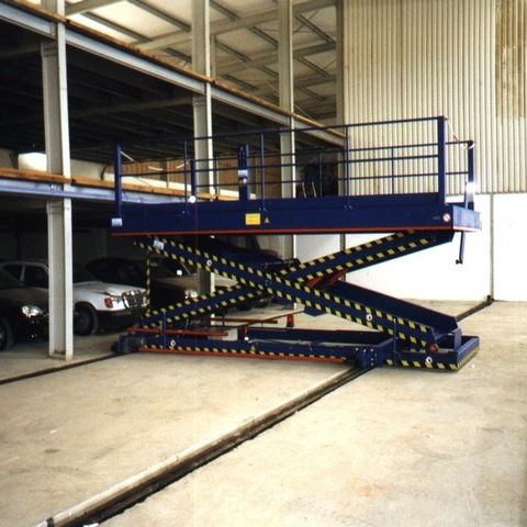 Mesa elevatória tipo tesoura - 22.01025 - Büter Hebetechnik GmbH - elétrica / estacionária / para montagem em trilho