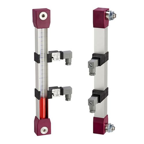 Indicador de nível de líquidos - LV/E-S series - Fratelli Giacomello - visual / para tanque / com sensor de posição integrado