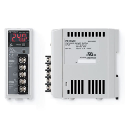 Fonte de alimentação elétrica para trilho DIN - MS2 series - KEYENCE - CA/CC / chaveada / digital