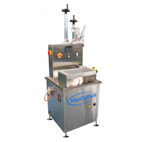 Dispensador de líquidos - SV series - MARCOPACK - semiautomático / móvel / compacto
