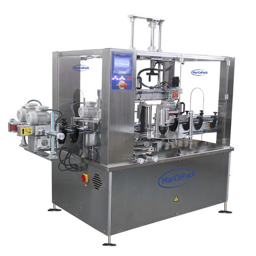 Rotuladora automática - MCP 350T - MARCOPACK - para embalagens / para garrafas / de retorta