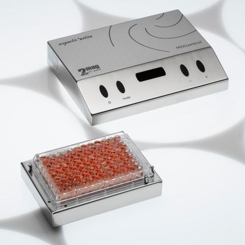 Agitador de laboratório magnético - MIXdrive 96 MTP - 2mag AG - digital / para béqueres / para fornos e estufas