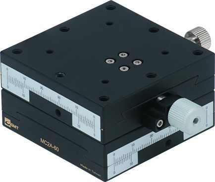Mesa de coordenadas linear - MC-A (XY) - GMT Europe GmbH - manual / de 2 eixos / tipo rabo de andorinha