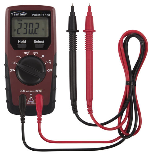 Multímetro digital - TESTBOY Pocket 100 - Testboy - de bolso / 600 V / CAT III