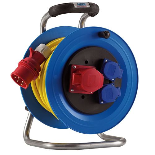 Enrolador de cabo elétrico trifásico - K2YD2016U2T , K2SD2016U2T series - HEDI GmbH - manual / transportável / com tomada elétrica
