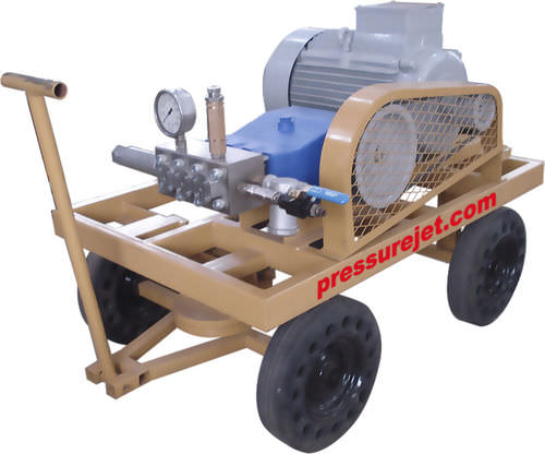 Bomba de água - PressureJet Systems Pvt. Ltd. - acionada por motor / industrial / de teste de pressão hidrostática