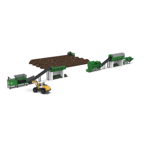 Estação de tratamento de resíduos orgânica - Komptech - com separadores / com picador