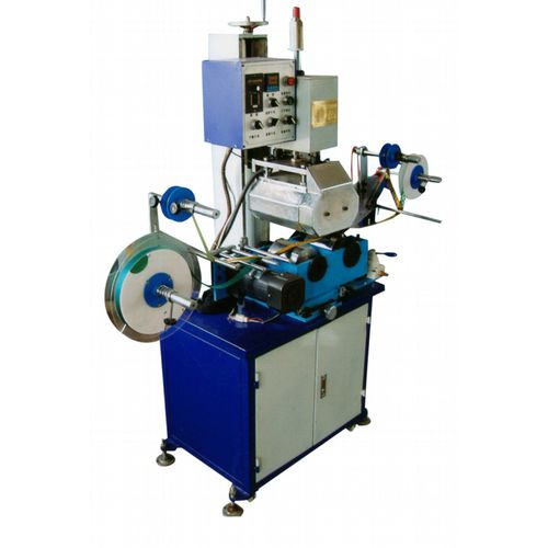 Máquina de estampagem a quente eletropneumática - HSS-44 - LC Printing Machine Factory Limited - para grande área de impressão / com alimentação automática / para couro