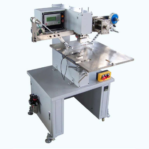 Máquina de estampagem a quente eletropneumática - AHH-5050 - LC Printing Machine Factory Limited - para grande área de impressão / com alimentação automática / para couro
